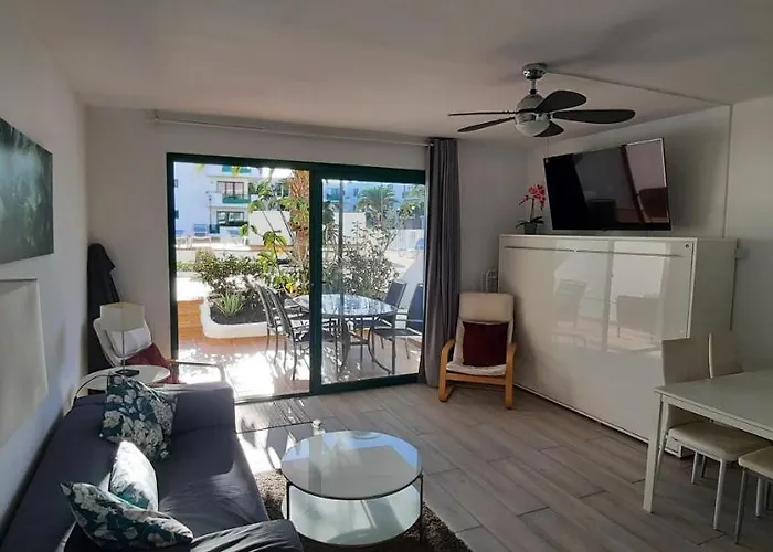 Lanzarote-beach-apartment, Cucharas Beach, -- 1 Minute Walk From Main Square, 35 Meters From Apartment Costa Teguise